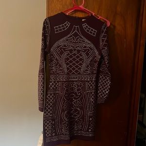 Purple studded dress